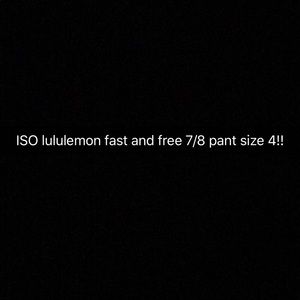 Lululemon fast and free tight